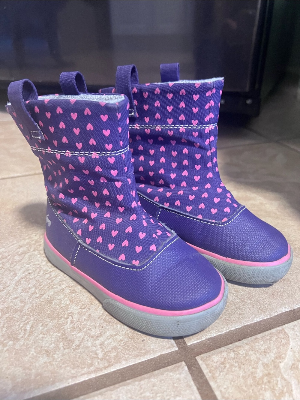 See Kai Run Purple and Pink Heart Kids Boots